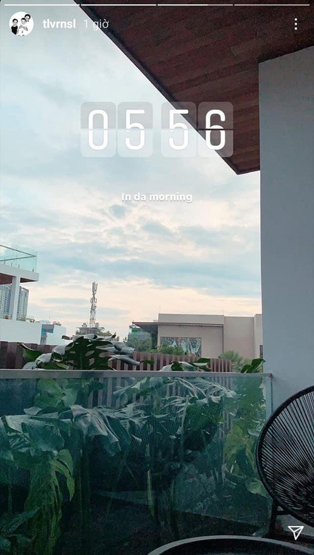 Không gian thư giãn, ngắm cảnh mỗi ngày của hai vợ chồng Tóc Tiên. Ảnh: Instagram