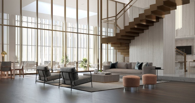 Phần thiết kế và nội thất đều do Tuyết Nhi lo. Nhi cho biết chọn tông màu xám vàng pha lẫn với kem trắng bởi ông xã thích nhà sáng sửa và cảm giác ấm cúng. Ảnh: FBNV