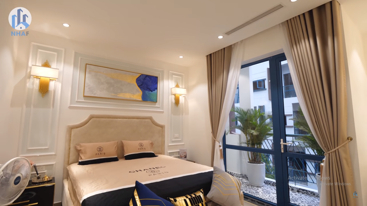 Trên tầng 4 gồm 2 phòng ngủ dành cho các con.