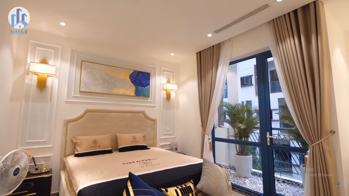 Trên tầng 4 gồm 2 phòng ngủ dành cho các con.