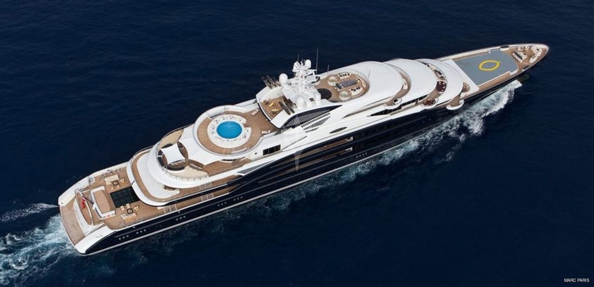 Siêu du thuyền 400 triệu USD của Thái tử Mohammed bin Salman từng góp mặt trong top 3 du thuyền lớn nhất thế giới. Ảnh: Yachtcharterflee