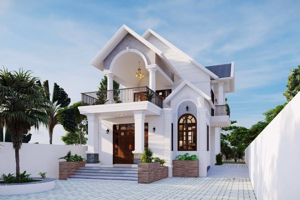 Bên cạnh yếu tố thẩm mỹ, nhà mái thái 2 tầng đảm bảo tuyệt đối công năng sử dụng. Ảnh: Noithatugia