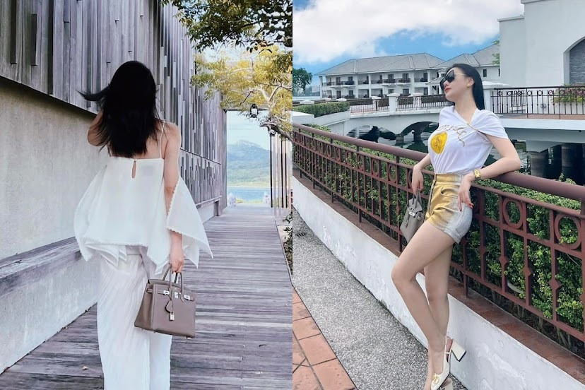 Đặc biệt, nữ diễn viên còn sở hữu chiếc túi Hermès Birkin Sellier 25 Gris Meyer Epsom trị giá 900 triệu. Ảnh: FBNV