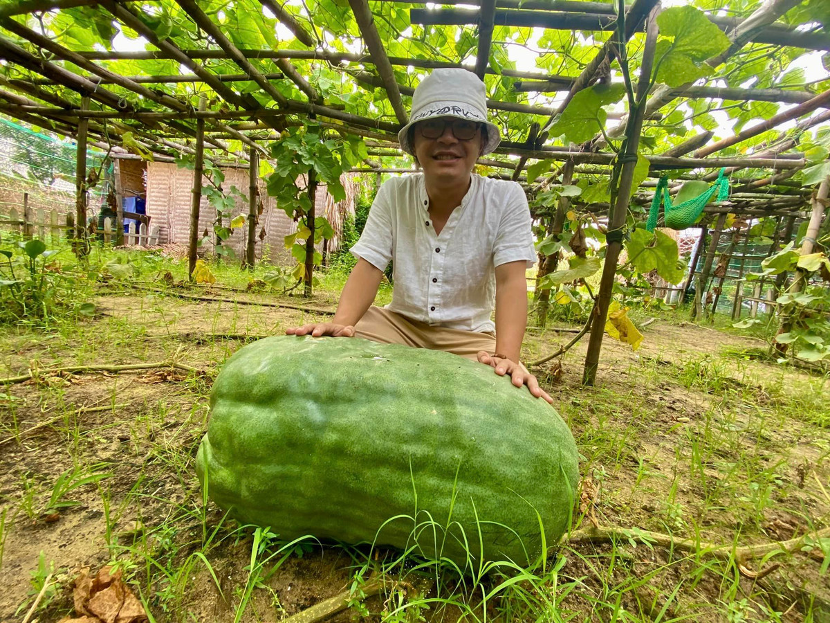 2 năm kể từ khi cố nghệ sĩ qua đời, con trai đầu của nghệ sĩ Giang Còi là đạo diễn Hiếu Vick vẫn thường xuyên chăm sóc cây cối và cập nhật hình ảnh mang tên "Vườn của ba". Ảnh: FB Lê Hiếu
