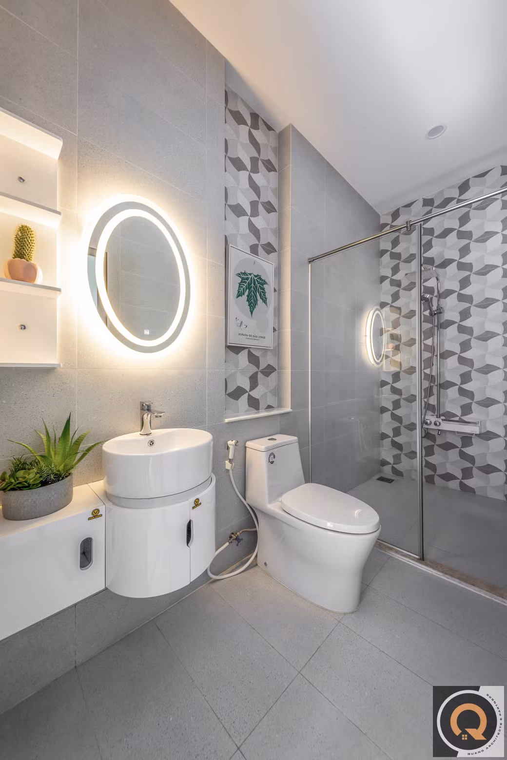 Phòng tắm tiện nghi.