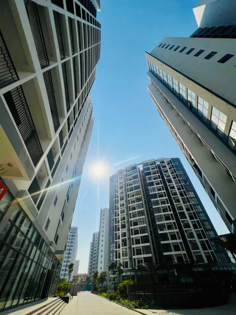 Xung quanh khu căn hộ được bao phủ bởi nhiều mảng xanh. Ảnh: FBNV