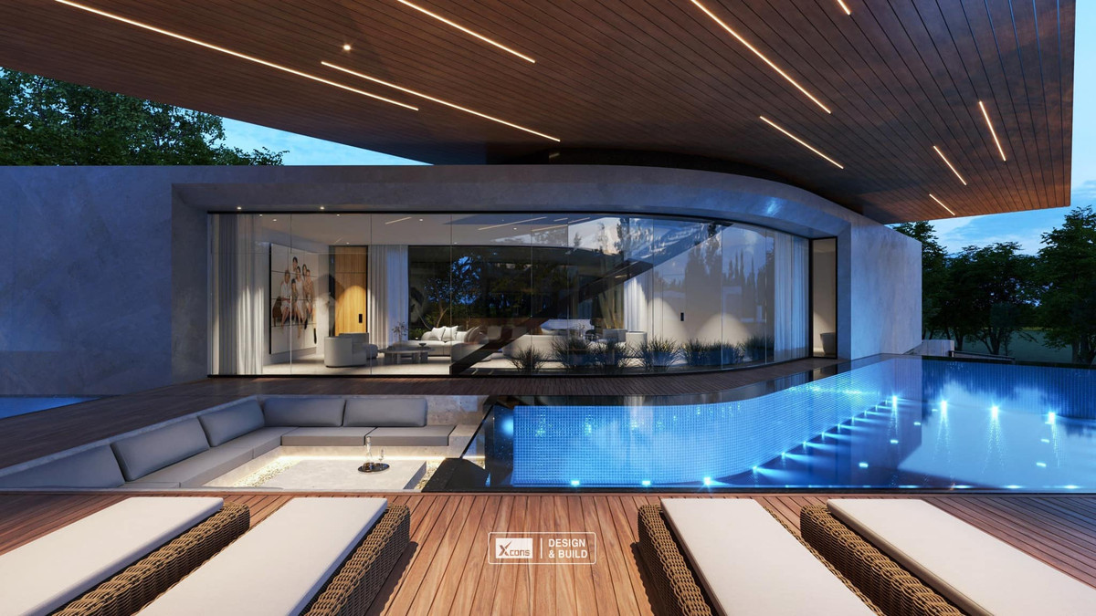 Qua bản vẽ có thể thấy, nhà mới của Hoàng Bách rộng mênh mông, với nhiều tiện ích như một khu resort.