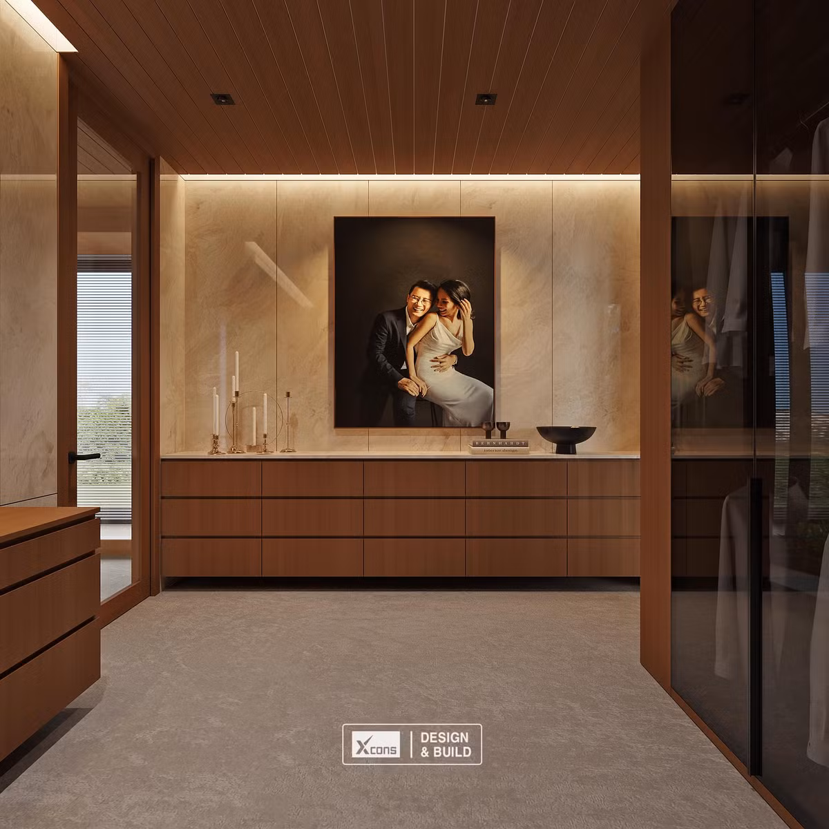 Bà xã Hoàng Bách có năng khiếu và rất hạnh phúc khi trang trí nhà cửa.