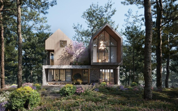 Bên cạnh đó, "nữ ddại gia quận 7" còn thể hiện độ chịu chơi khi xây dựng một căn biệt thự giữa rừng thông để thỉnh thoảng gia đình lên Đà Lạt nghỉ ngơi, thư giãn. Nguồn ảnh: FBNV