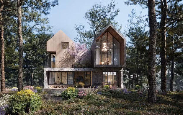 Bên cạnh đó, "nữ ddại gia quận 7" còn thể hiện độ chịu chơi khi xây dựng một căn biệt thự giữa rừng thông để thỉnh thoảng gia đình lên Đà Lạt nghỉ ngơi, thư giãn. Nguồn ảnh: FBNV