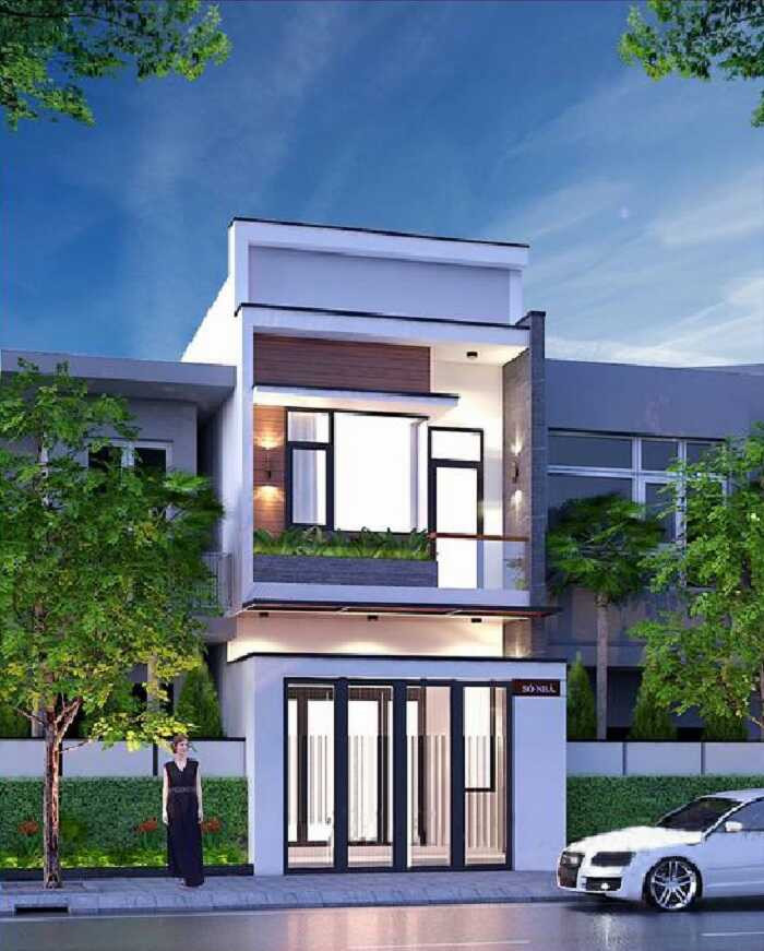 Nhà ống 2 tầng 4x14m với khối hình vuông vắn vừa có thể khắc phục tối đa về mặt chiều sâu, vừa tạo không gian sống thoải mái. Ảnh: Xaydungcuonggiahieu