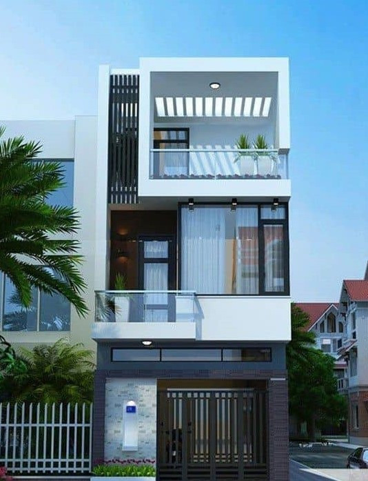  Nhà ống có thể thiết kế theo nhiều phong cách khác nhau như hiện đại, tân cổ điển, kiến trúc Nhật, Pháp, Châu Âu. Tuy nhiên, để tiết kiệm chi phí nên chọn nhà ống hiện đại. Ảnh: Arviet