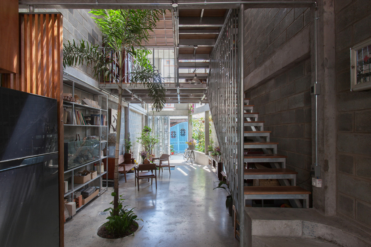 Nơi sinh hoạt văn hóa của gia đình sẽ là trung tâm của căn nhà.