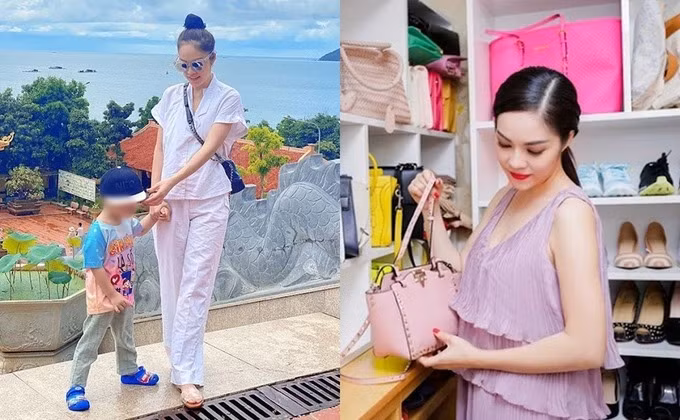 Trong những hình ảnh từng hé lộ trên trang cá nhân, Dương Cẩm Lynh có phòng riêng trưng bày tủ đồ hiệu gồm túi xách, quần áo, kính mát...Ảnh: Chụp màn hình