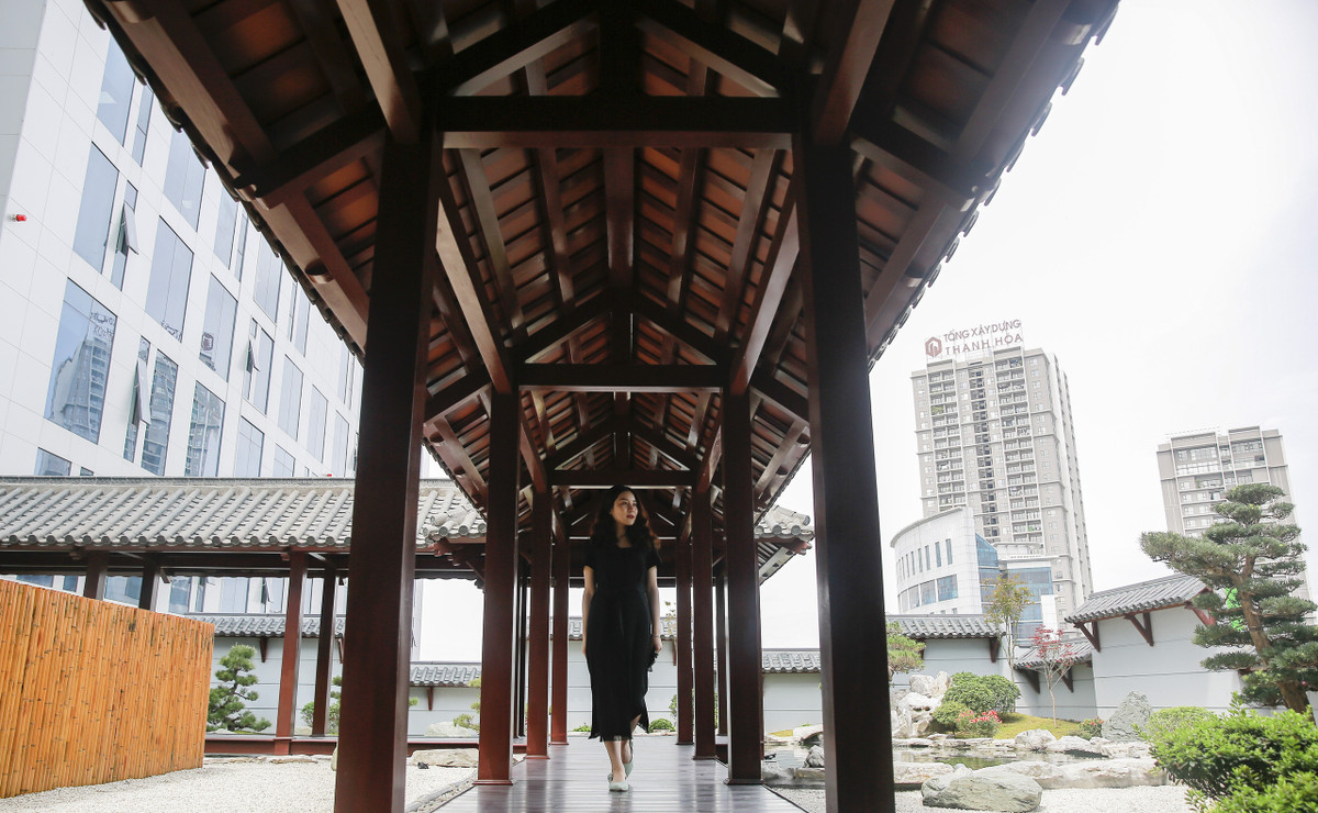 Ý tưởng hai khu vườn này là của Phó Chủ tịch Hội đồng Quản trị FPT Bùi Quang Ngọc. Ảnh: Vietnam+