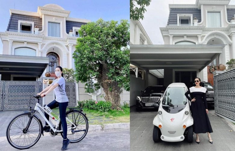 Bên cạnh đó, doanh nhân Phan Lĩnh còn mua tặng bà xã "siêu xe" độc đáo để người đẹp thuận tiện đi chợ.