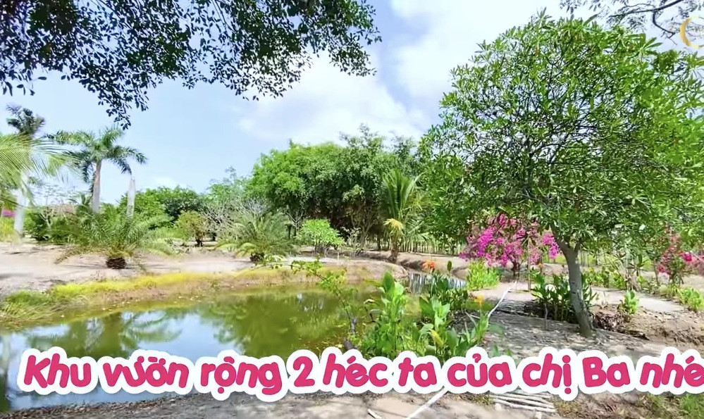 Đây là không gian nghĩ dưỡng trong lành cho cả gia đình Minh Hằng. Ảnh: chụp màn hình