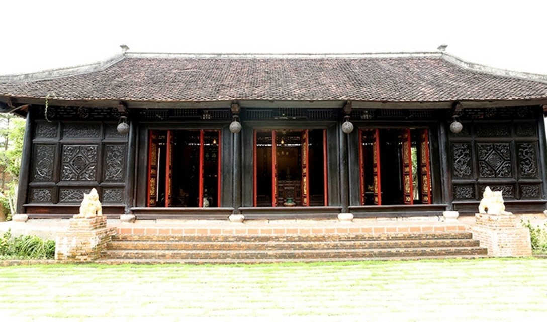 Ngôi nhà được Hoàng mập xây dựng theo phong cách nhà cổ Nam Định có tuổi đời 100 năm. Ảnh: Vietnamnet