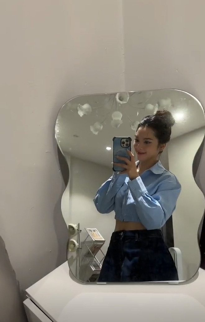 Dù có thu nhập cao nhưng Quỳnh Lương vẫn lựa chọn phương án thuê nhà. Mới đây, nữ diễn viên cho biết đã chuyển sang một căn nhà mới để có không gian rộng rãi hơn cho việc sinh hoạt cũng như kinh doanh. Ảnh: chụp màn hình Tiktok