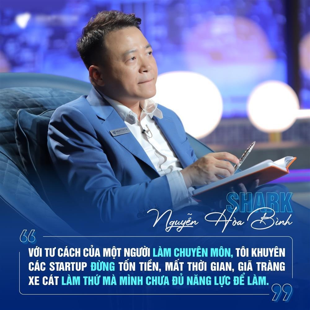 Shark Bình cho rằng, "Chưa đủ năng lực thì bất kể việc gì cũng khó thành, nói gì đến khởi nghiệp, đặc biệt là khởi nghiệp trong lĩnh vực công nghệ. Các startup cần có cái nhìn đúng đắn về ngành/lĩnh vực mà mình lựa chọn, cũng như đánh giá chính xác về năng lực của bản thân, yếu ở đâu, trau dồi thêm ở đó".