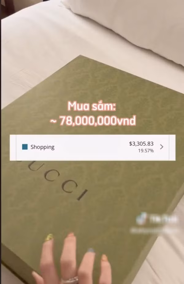 Đặc biệt, rich kid sinh năm 2003 chi gần 80 triệu đồng cho việc mua sắm.