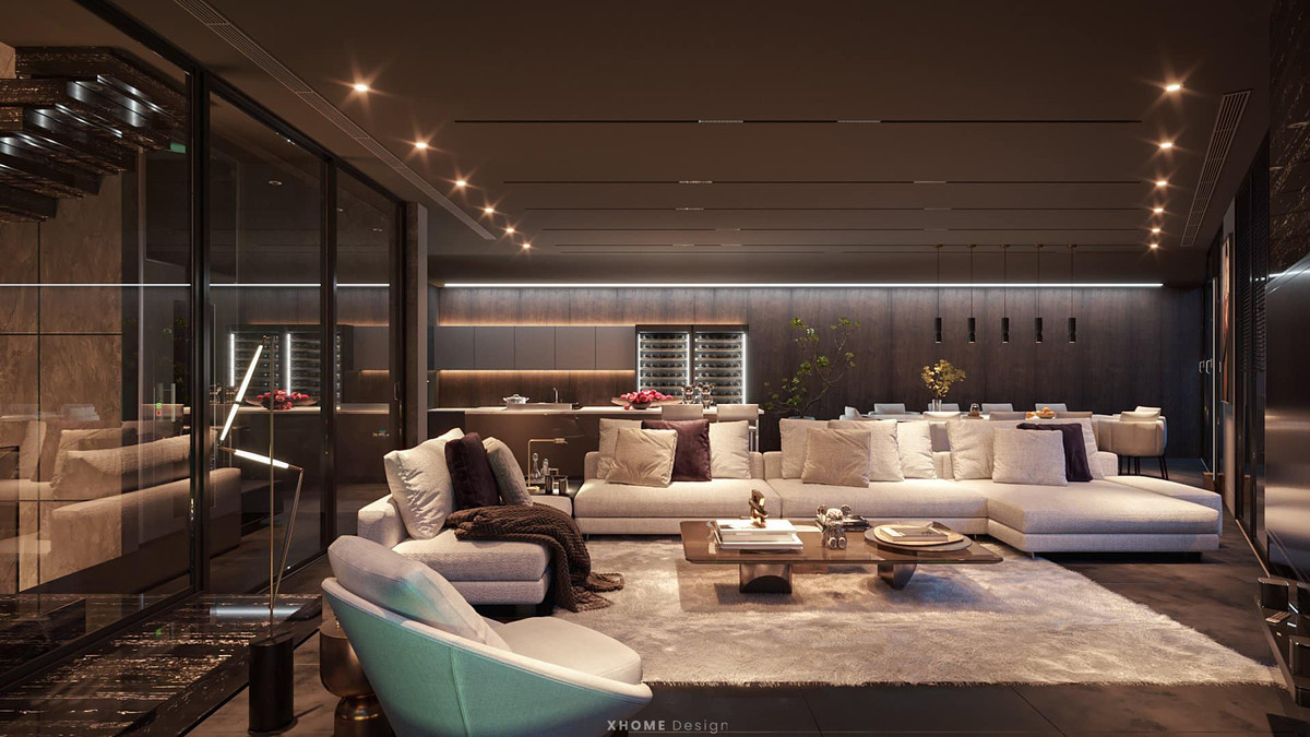 Nội thất trong nhà cực sang trọng.