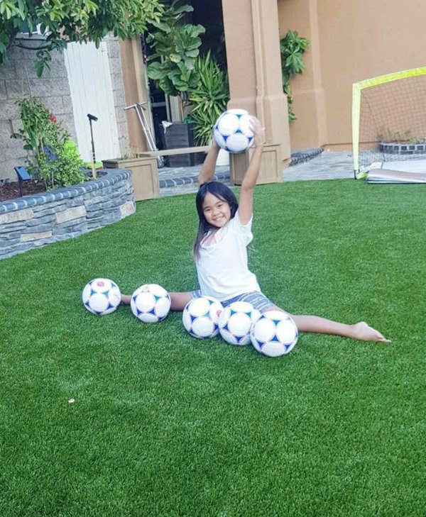 Ngoài ra, Thu Phương còn dành một góc làm chỗ vui chơi cho các con. Ảnh: FBNV