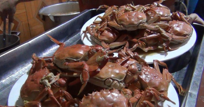 Loại cua này sống dưới các ghềnh đá ở đáy sông Cầu thuộc một số xã của huyện Yên Dũng và chỉ xuất hiện từ tháng 9 dến tháng 11 âm lịch. Ảnh: Baobacgiang