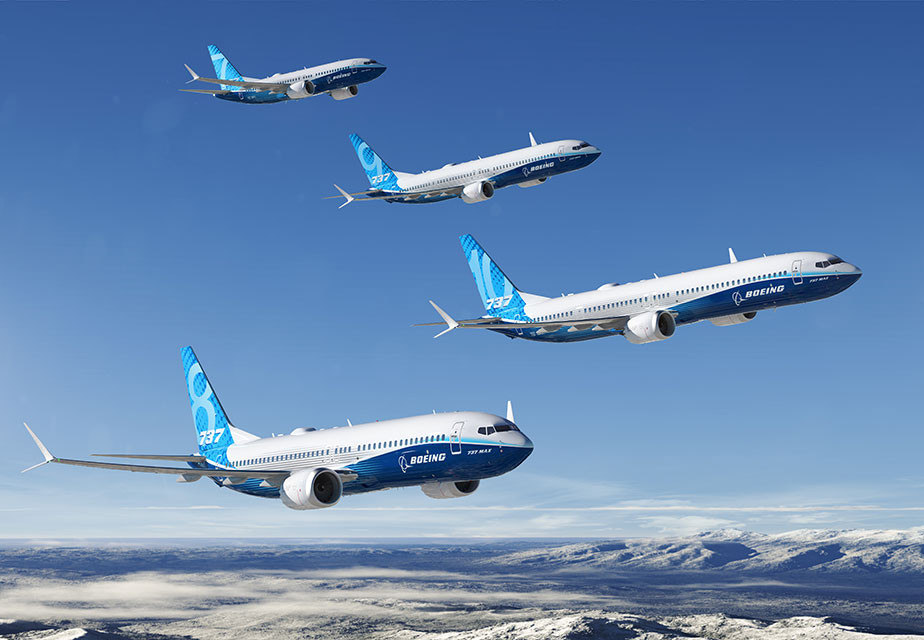 Boeing 737 MAX là dòng máy bay thân hẹp một hạng ghế với cấu hình từ 150 - 230 ghế. Ảnh: Boeing