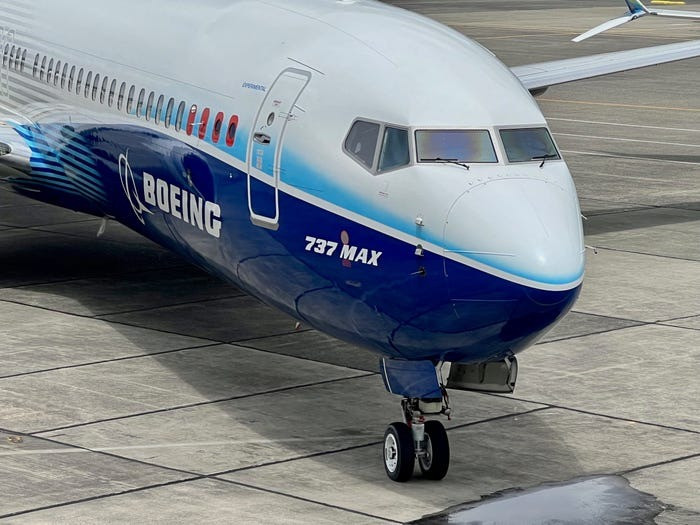 Boeing 737 MAX bao gồm các biến thể 737 MAX 7, 737 MAX 8, 737 MAX 200, 737-8ERX, 737 MAX 9 và 737 MAX 10. Ảnh: Insider