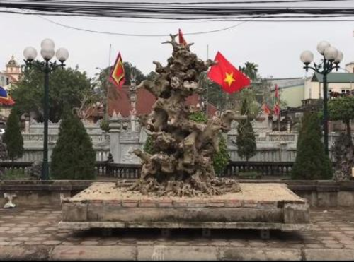 Trong hội triển lãm bonsai Ngô Sài (huyện Quốc Oai, TP.Hà Nội) cách đây mấy năm, khách tham quan không khỏi trầm trồ trước phôi cây sanh Nam Điền của ông Đặng Đình Thuận (biệt danh Thuận "đồng nát" ở Ứng Hòa, TP.Hà Nội). Ảnh: Người đưa tin