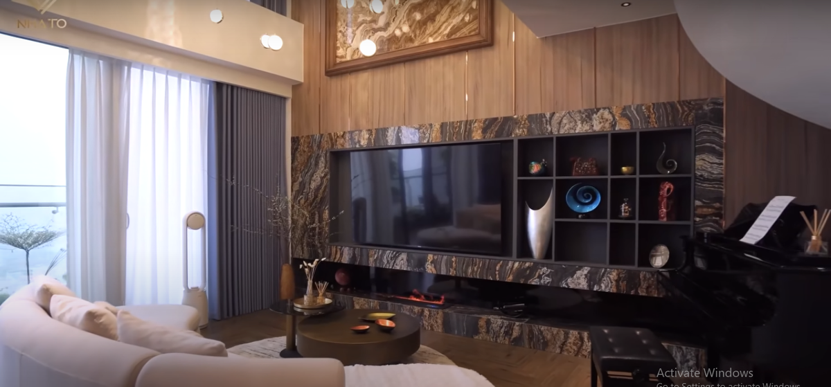 Căn hộ được thiết kế phù hợp với gia chủ độc thân, không cần quá nhiều không gian lớn nhưng vẫn đảm bảo sự sang trọng, đủ tiếp đón bạn bè.