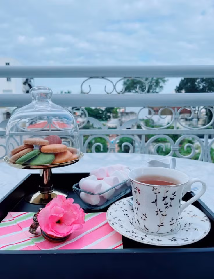 View tuyệt đẹp từ ban công nhà Lý Nhã Kỳ. Nguồn ảnh: FBNV