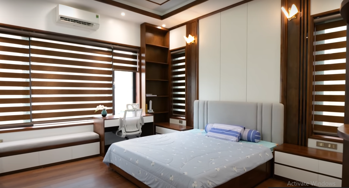 Không gian phòng ngủ dành cho con gái nhỏ. Nguồn ảnh: chụp màn hình NhaF