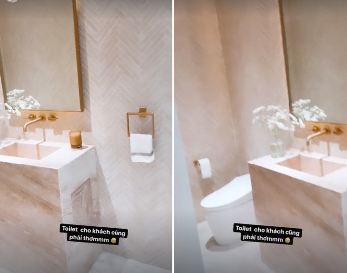 Phòng tắm cũng được thiết kế hiện đại. Ảnh: chụp màn hình