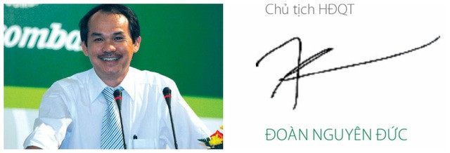 Chữ ký của bầu Đức khá đơn giản, đường nét thanh mảnh, tự nhiên, không cong queo, run rẩy hoặc đứt đoạn. Ảnh: Internet