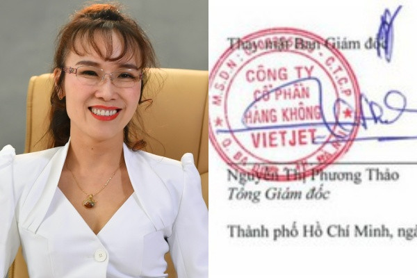 Chữ ký của nữ tỷ phú Nguyễn Thị Phương Thảo dài, nét dày, có phần khó giải mã ở nửa đầu. Gạch ngang phía dưới thể hiện sự trách nhiệm, tự tin và cẩn thận. Ảnh: Internet