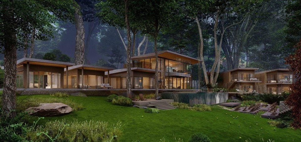 Khu nghỉ dưỡng rộng 120ha, được thiết kế đảm bảo sự riêng tư, nằm hòa mình giữa thiên nhiên xanh mát.