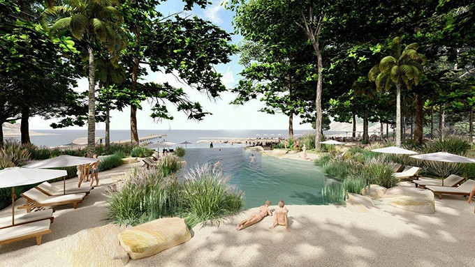 Khu resort của vợ chồng Chi Bảo - Lý Thùy Chang nằm ở vị trí đắc địa, có thể dễ dàng tham quan các địa điểm nổi tiếng ở Côn Đảo.