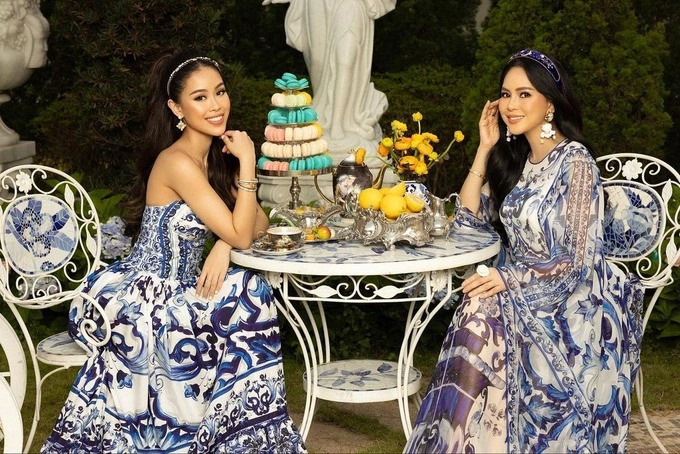 Thậm chí, nhìn nữ doanh nhân và con gái chẳng khác nào hai chị em. Ảnh: FBNV