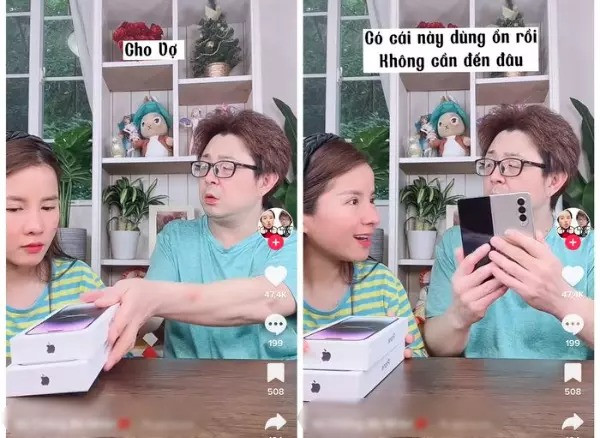  Chồng Bà Nhân Vlog từng chi mạnh tay để tặng vợ những món quà siêu đắt đỏ, từ hàng hiệu, điện thoại đắt tiền cho tới nhẫn kim cương hơn nửa tỷ. Ảnh chụp màn hình