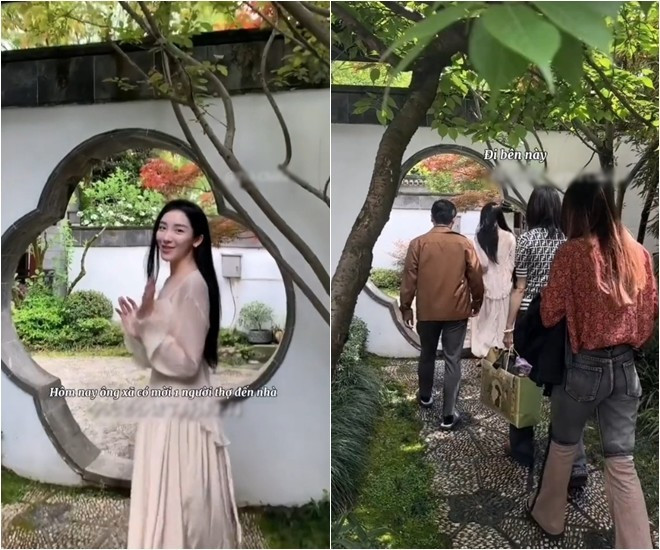 Lối đi ngập tràn hoa cỏ.