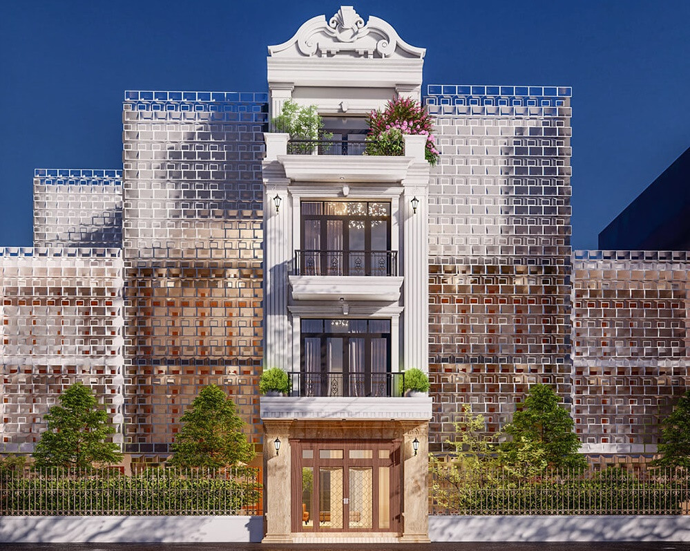 Nhà phố tân cổ điển giữ được sự sang trọng quý phái cùng sự tỉ mỉ đến từng chi tiết cổ điển nhưng đã được tối giản, giảm bớt sự cầu kỳ. Ảnh: Noithattugia