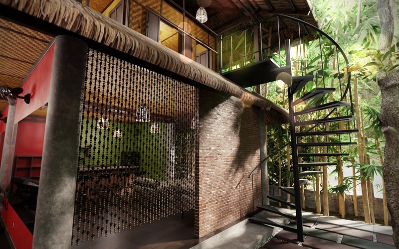 Không ít bạn bè ví "chòi lá" của Johnny Trí Nguyễn đẹp như resort, thậm chí còn cho là tuyệt tình cốc phiên bản 4.0. Ảnh: FBNV