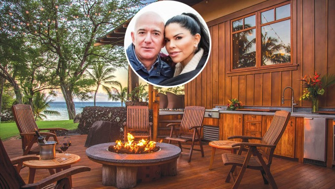 Chưa hết, Jeff Bezos và bạn gái còn mua hẳn một biệt thự 78 triệu USD trên đảo Hawaii để phục vụ cho việc nghỉ ngơi. Khu nhà có tầm nhìn ngoạn mục ra đại dương và sở hữu bãi biển riêng. Ảnh: Dirt