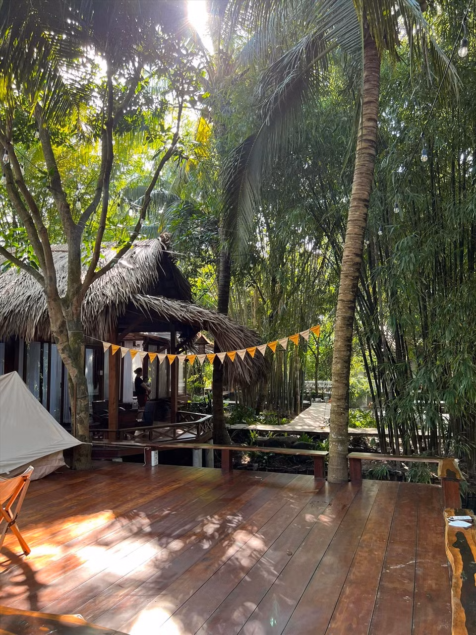 Gia đình nữ diễn viên cũng thường xuyên về đây nghỉ dưỡng.