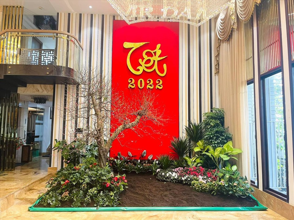 Vào dịp Tết, Đàm Vĩnh Hưng thiết kế một khu vườn bên trong biệt thự.