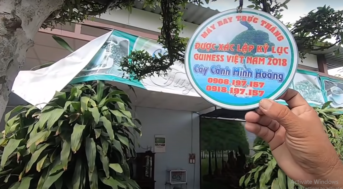 Năm 2018, máy bay trực thăng được xác lập kỷ lục Guiness Việt Nam ở hạng mục cây cảnh độc lạ.