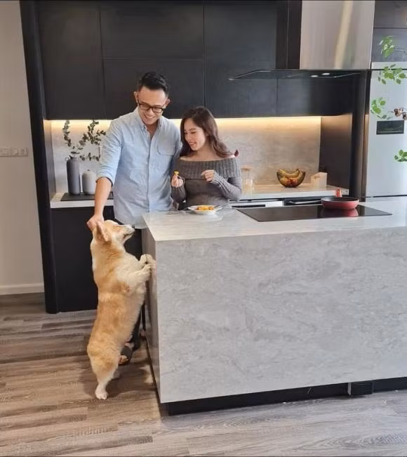 Hiện tại, vợ chồng "MC giàu nhất VTV" đang sống trong căn hộ rộng 127m2 có giá trị lên tới 6,5 tỷ.