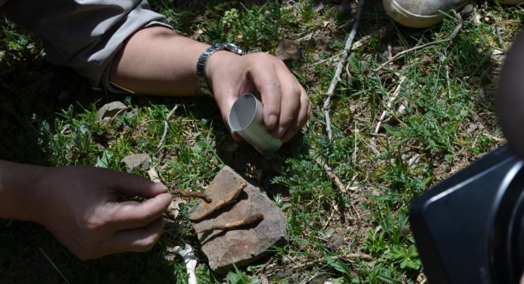 Đông trùng hạ thảo Tây Tạng thường ở những nơi rất xa nên người khai thác phải cắm lều ngủ ngay ở khu vực khai thác. Ảnh: eBay